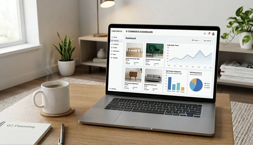 Furniture retailers dashboard